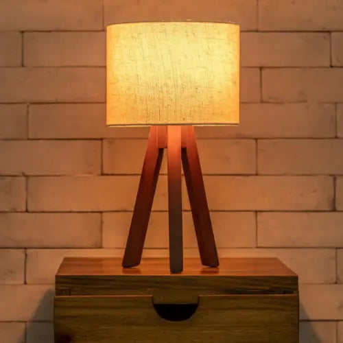 Abajur de mesa rústico