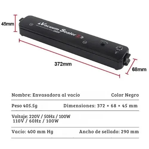 Selladora al vacío portátil