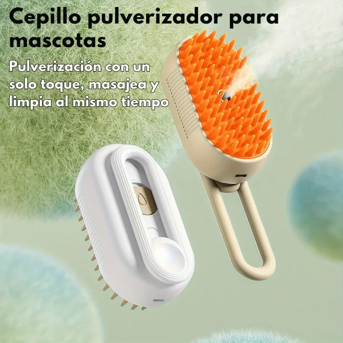 Cepillo de Vapor 3 en 1 para perros y gatos + Pelota Interactiva