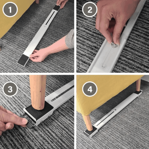 Soporte para Pesos con Ruedas Ajustables