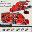 Juego de lanzador de rieles deformados y ligeros + 6 minicoches de aleación GRATIS