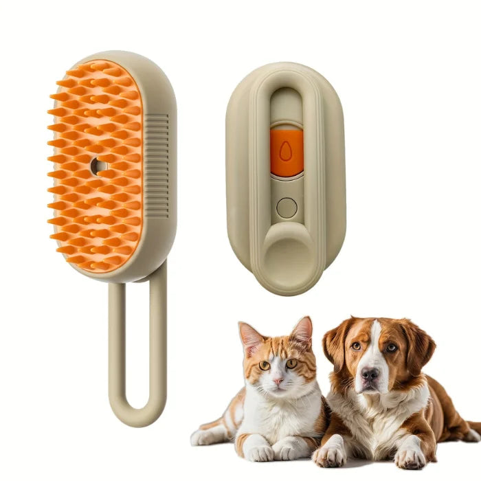 Cepillo de Vapor 3 en 1 para perros y gatos + Pelota Interactiva
