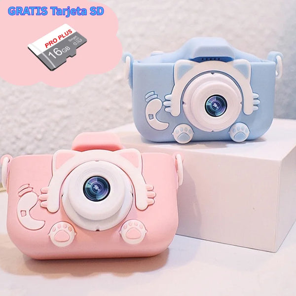 Mini cámara infantil recargable + REGALO