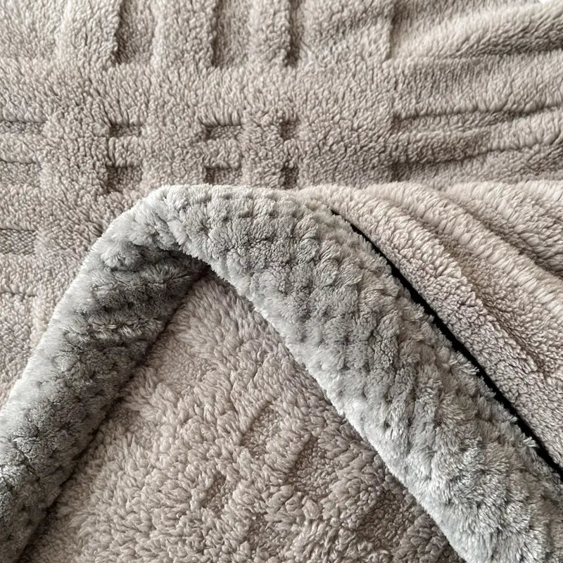 cobertor de doble capa en lana premium