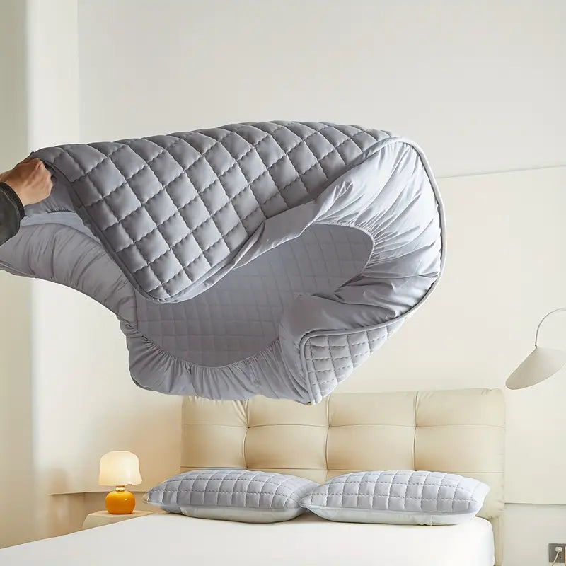 capa de colchón de seda natural